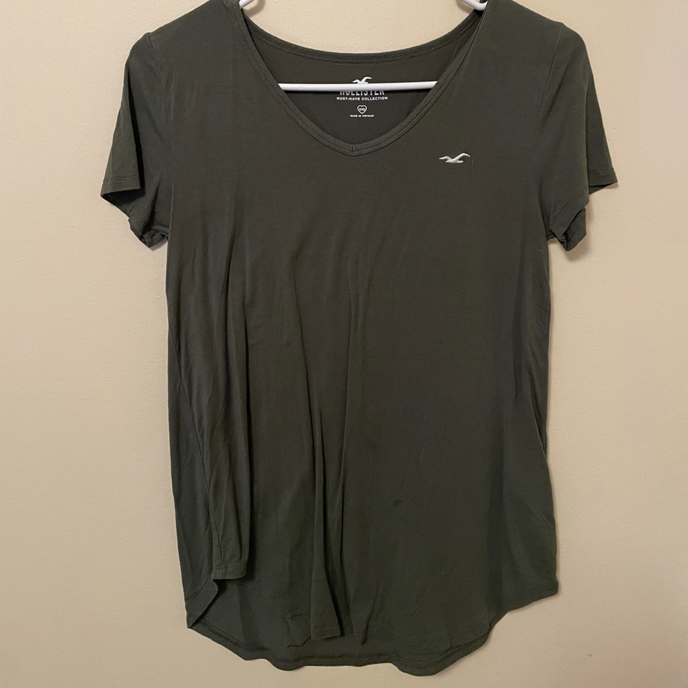 Green Hollister Short Sleeve Top